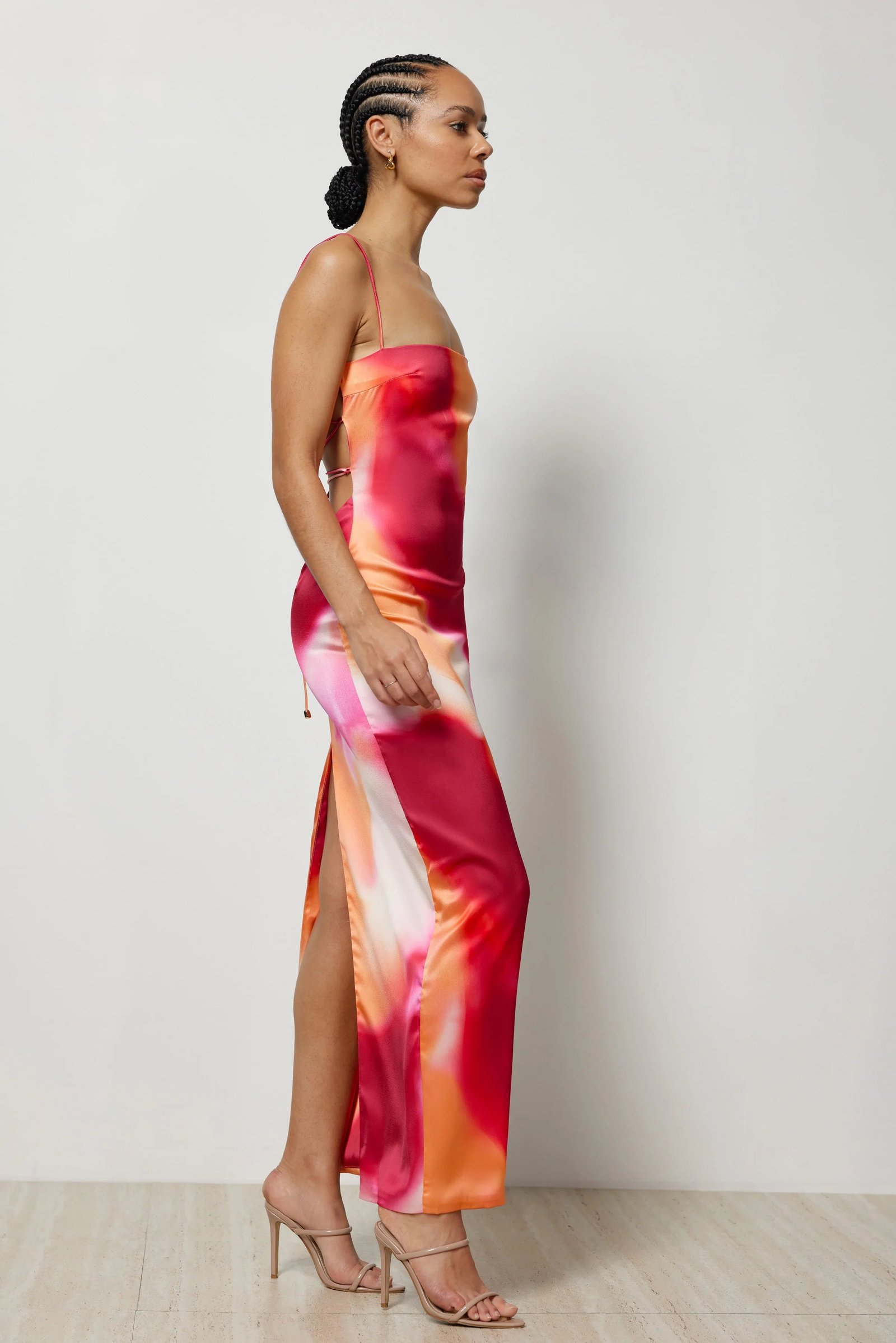LEXI AQUARIUS DRESS - FUCHSIA LIQUIFY PRINT photo 2