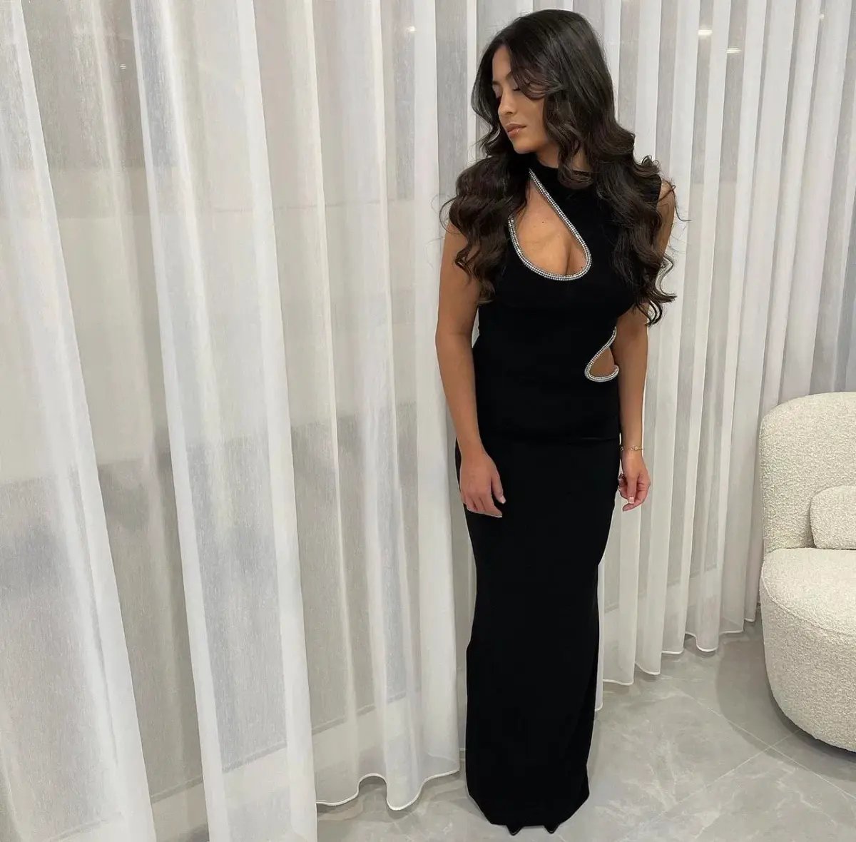 Ivona Skelo Vivia Dress Black Size S photo 6