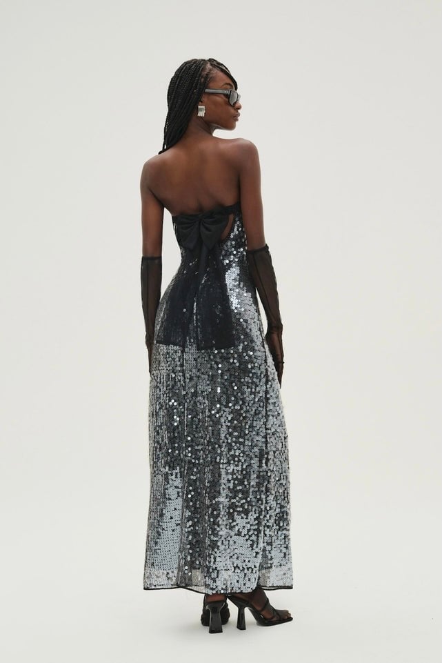 FOR LOVE & LEMONS CHRISTELLE MAXI DRESS - BLACK photo 3