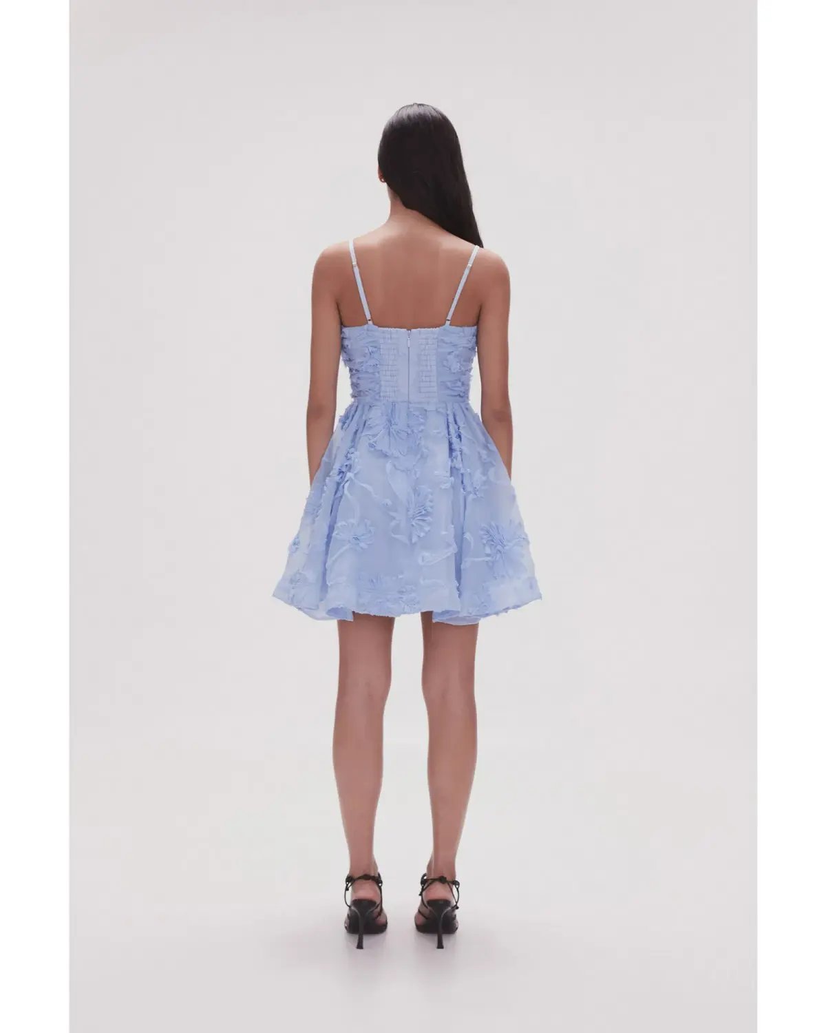 Aje Evangeline Mini Dress Light Sky Blue Size AU 12 photo 3