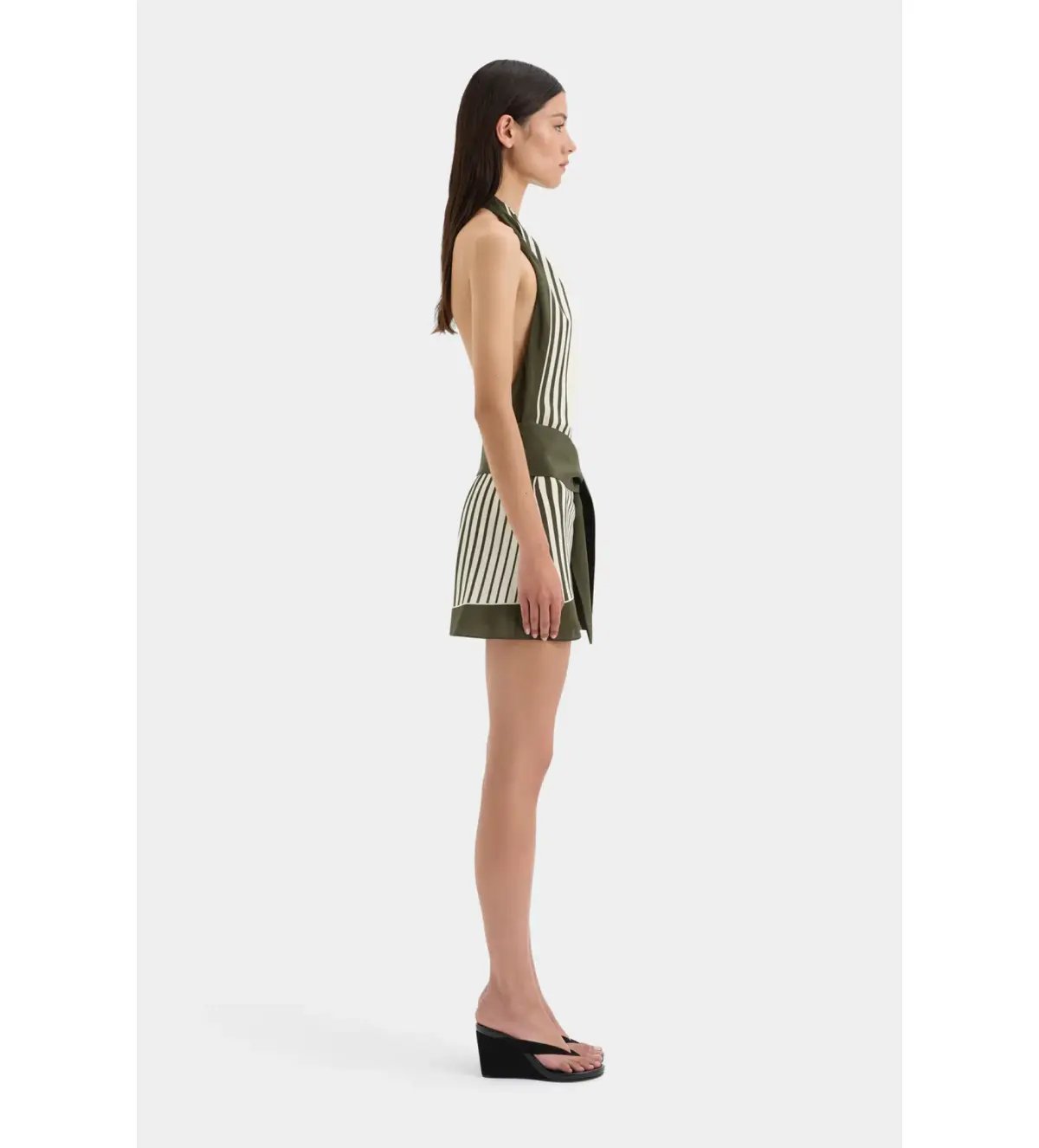 Sir The Label Leilana Mini Dress Garden Stripe Size 1 / AU 8 photo 2
