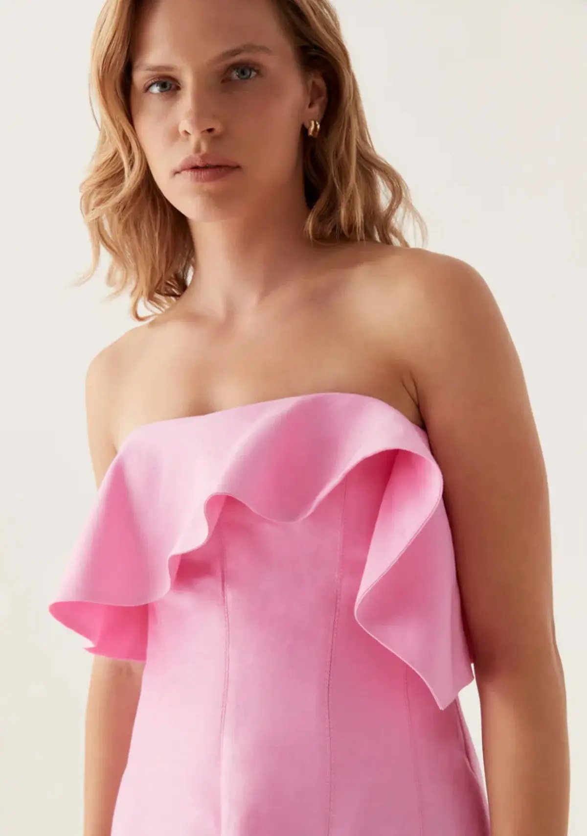Aje Shallows Strapless Gown in Pink Size 8 photo 9