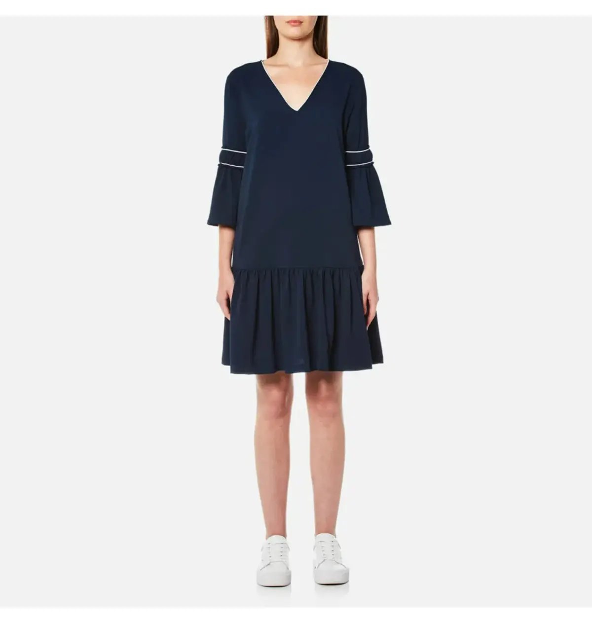 BARIANO Navy full length formal dress photo 33