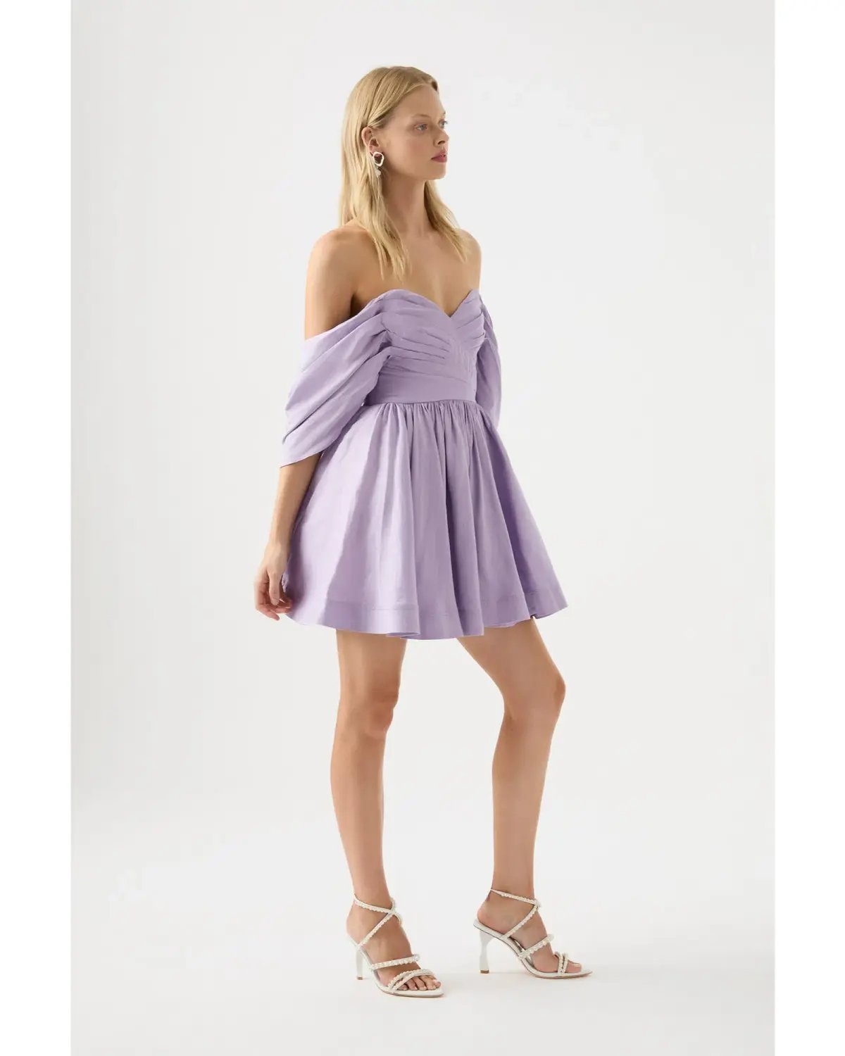 Aje Zorina Sweetheart Mini Dress in Lilac Size AU 8 photo 2