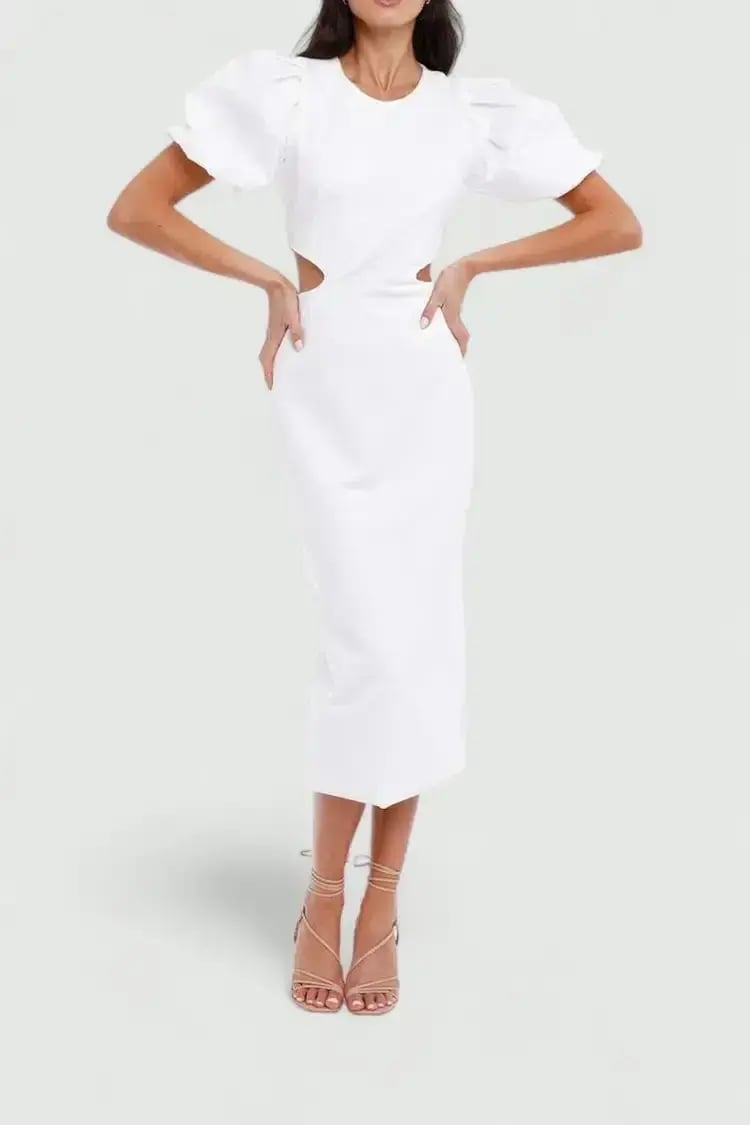 Elliatt Suffage Dress in White Size 8 photo 2