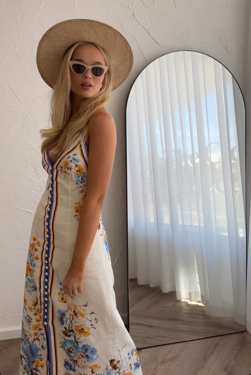 Zimmermann Halcyon Printed Linen Midi Dress photo 3