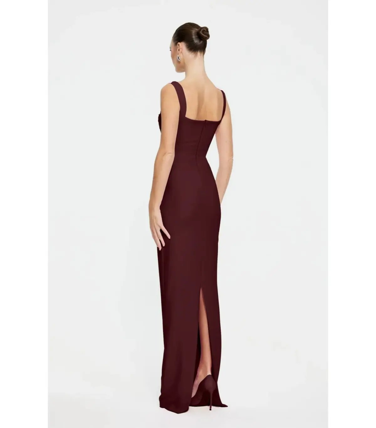 Effie Kats Marbella Maxi Gown in Wine Size AU 6 photo 3