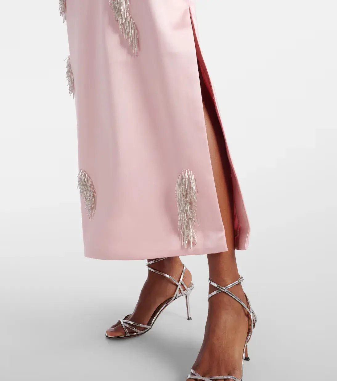 ALEMAIS Cindy Embellished Slip Dress Pink 8 photo 3