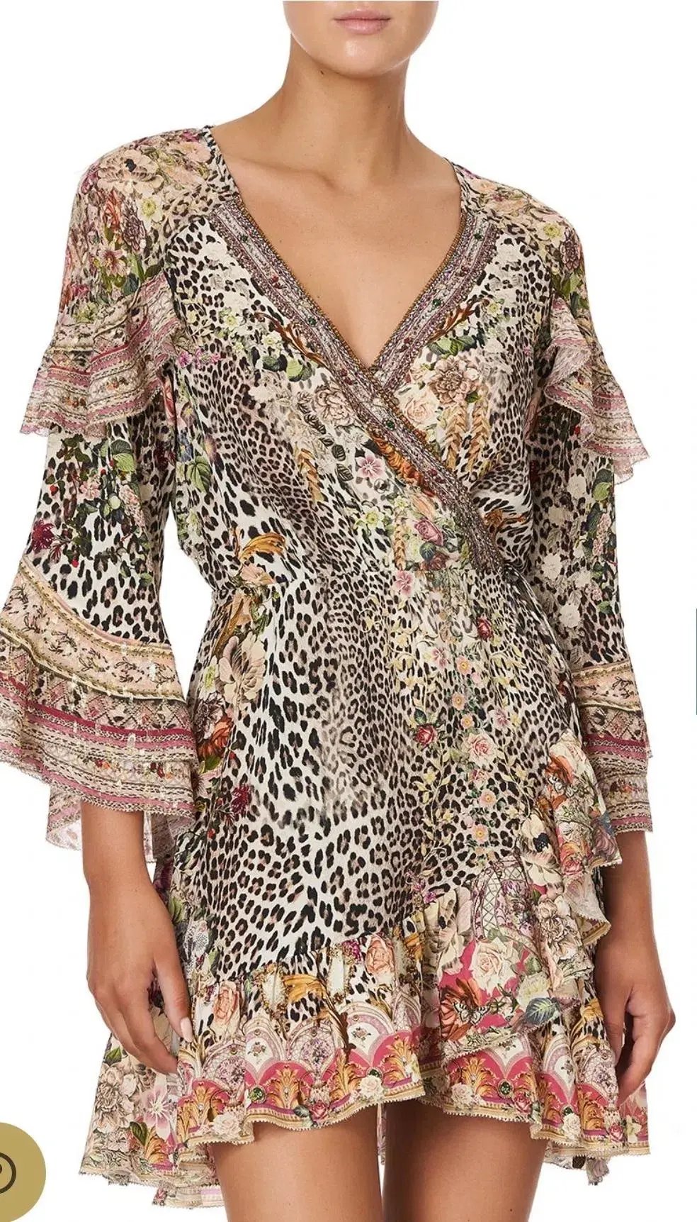 Camilla Anarchy at Annabels Short Wrap Dress Print Size 14 photo 5