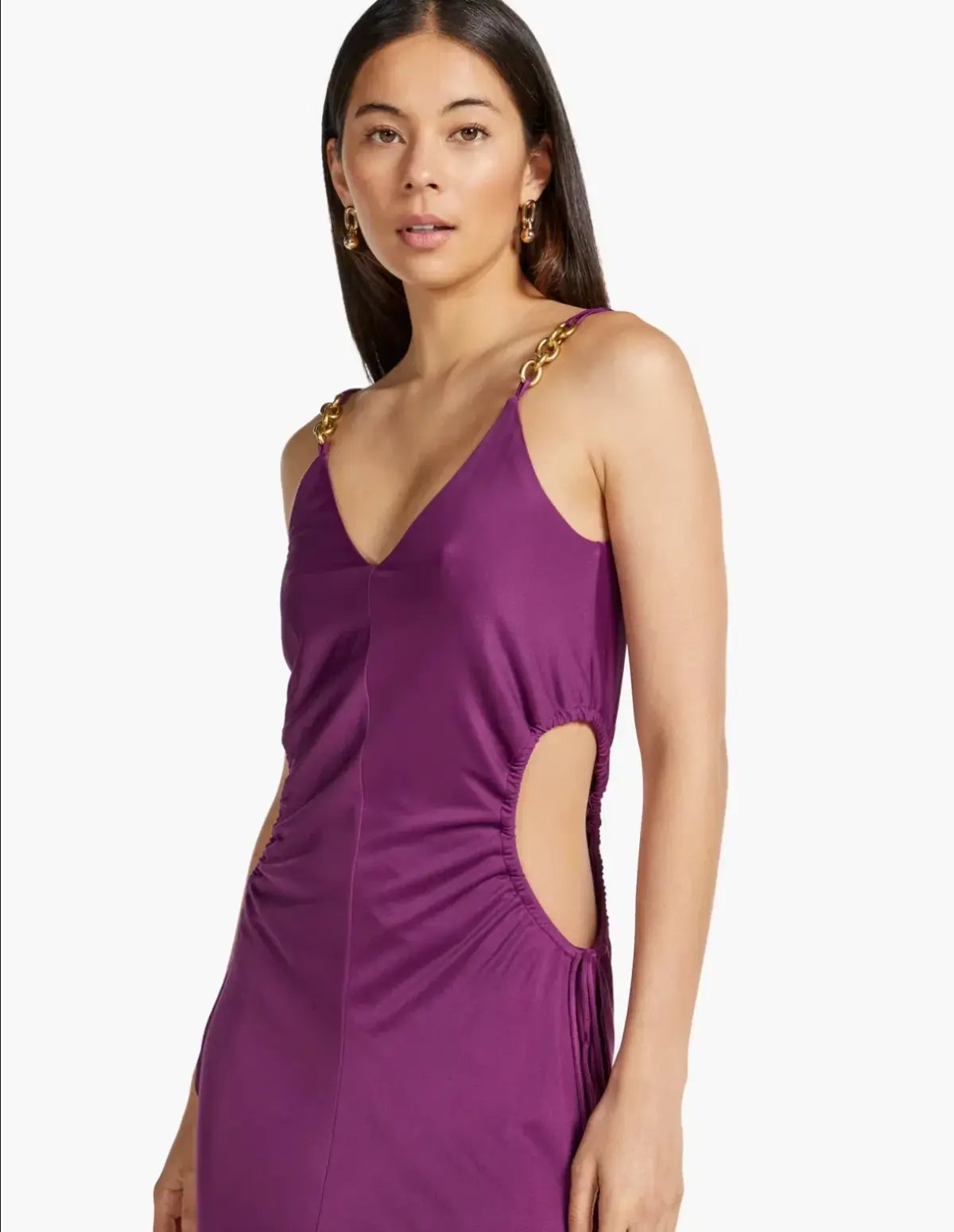Manning Cartell Digital Love Chain Slip Maxi Dress in Orchid Purple Size AU 12 photo 2