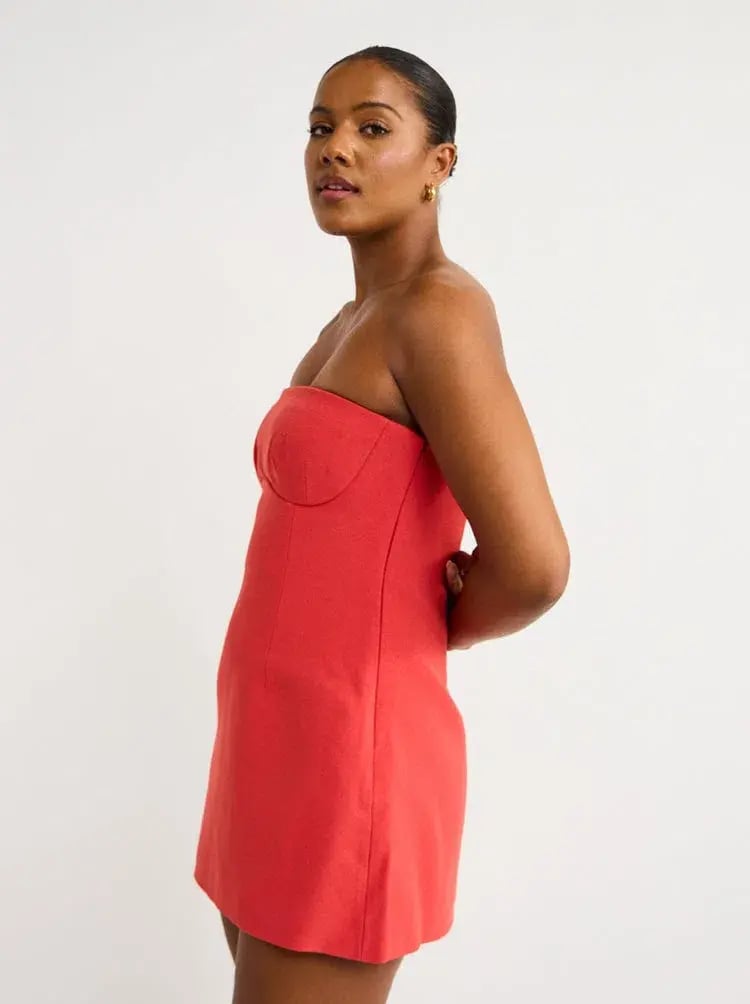 Sir the Label Spoerri Sculptured Mini Dress in Red Size 2 photo 3