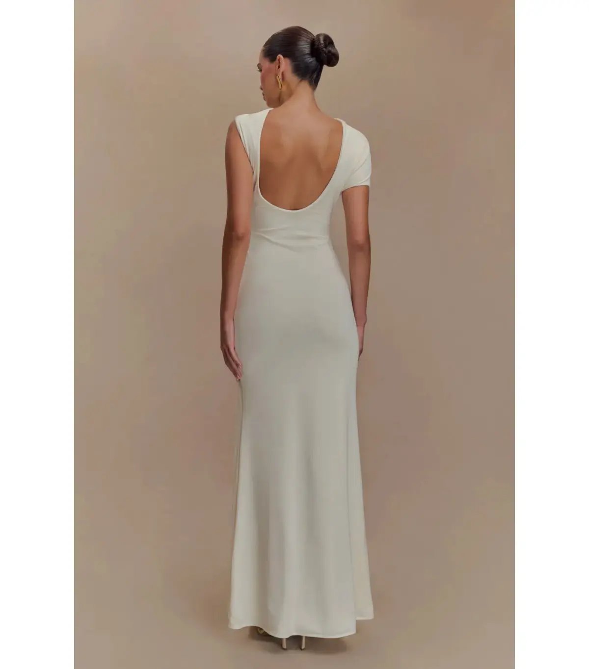 Meshki Kaida Slinky Maxi Dress Ivory Size S / AU 8 photo 3