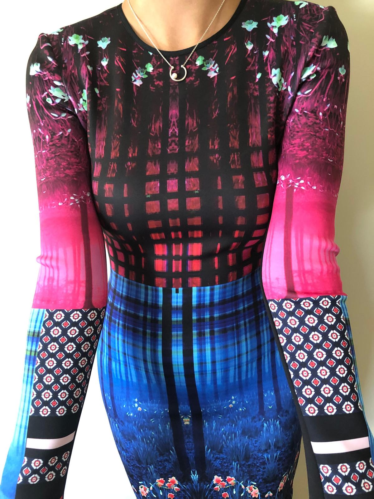 Clover Canyon Enchanted Woodlands Long Sleeve Dress Print Size 8 photo 3