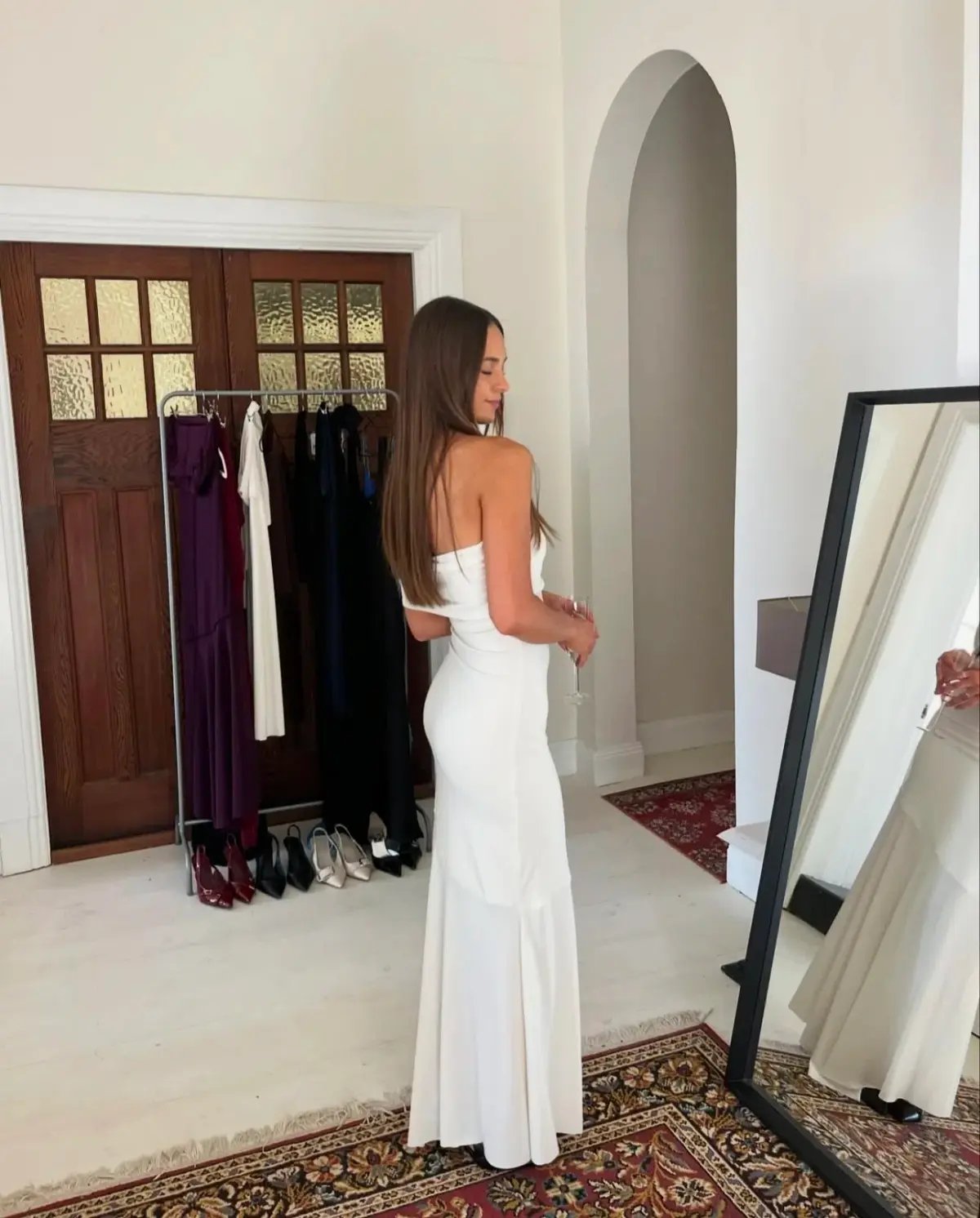La Marie, Jayde Maxi, White, Size 8 photo 3