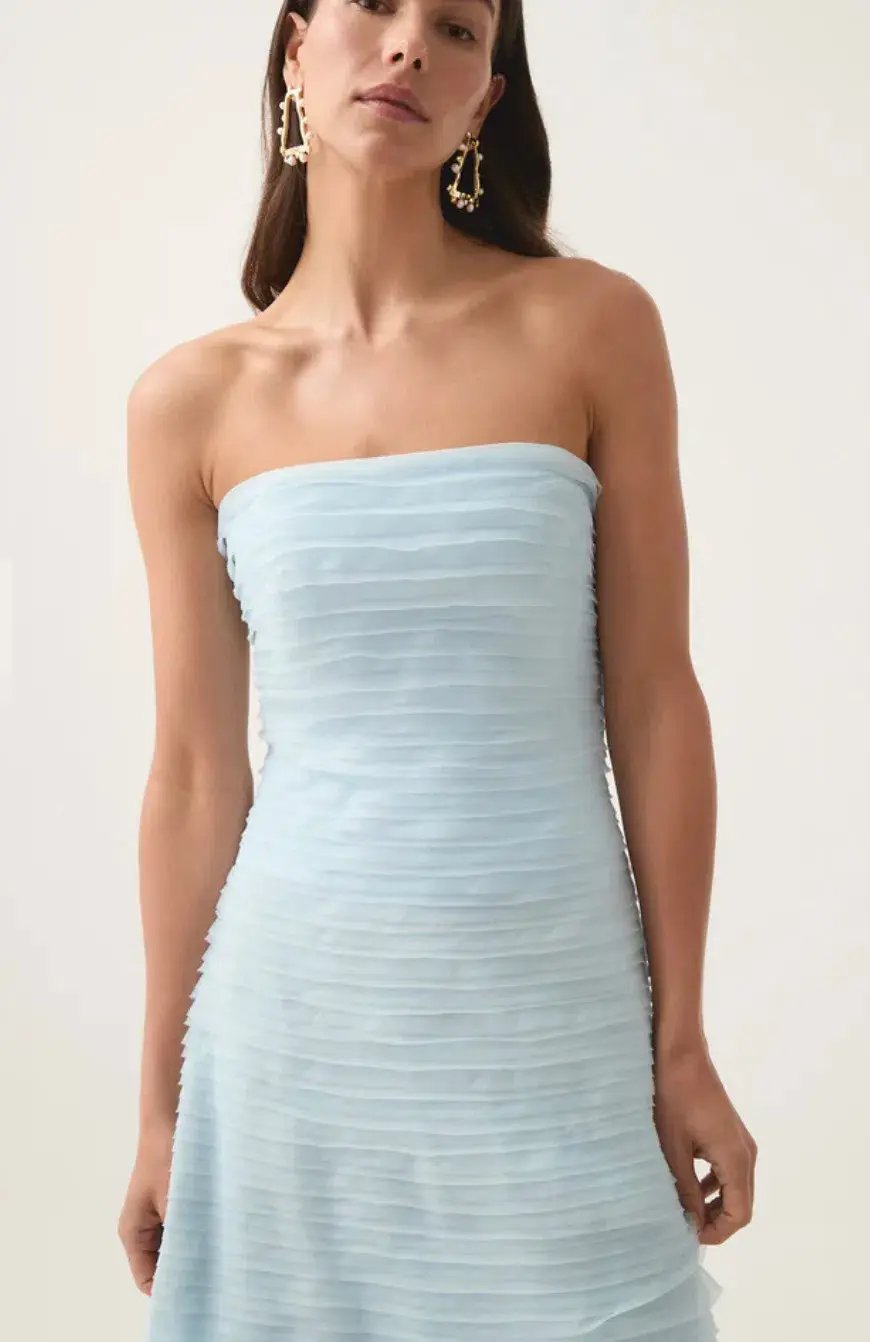 Aje Soundscape Maxi Dress Sea Breeze Size AU 8 photo 3