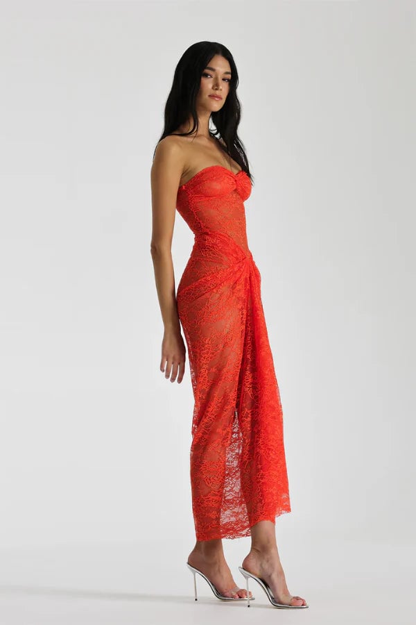 NATALIE ROLT NAOMI DRESS - TANGERINE photo 2