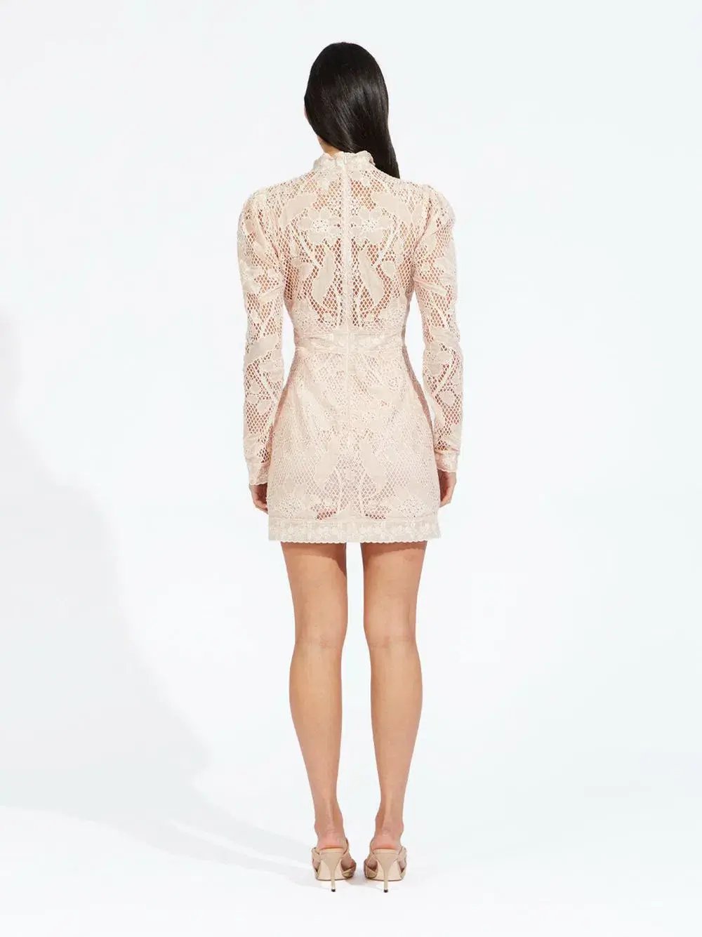 Alice McCall Floral Vine Mini Dress Chai Latte Size 8 photo 3