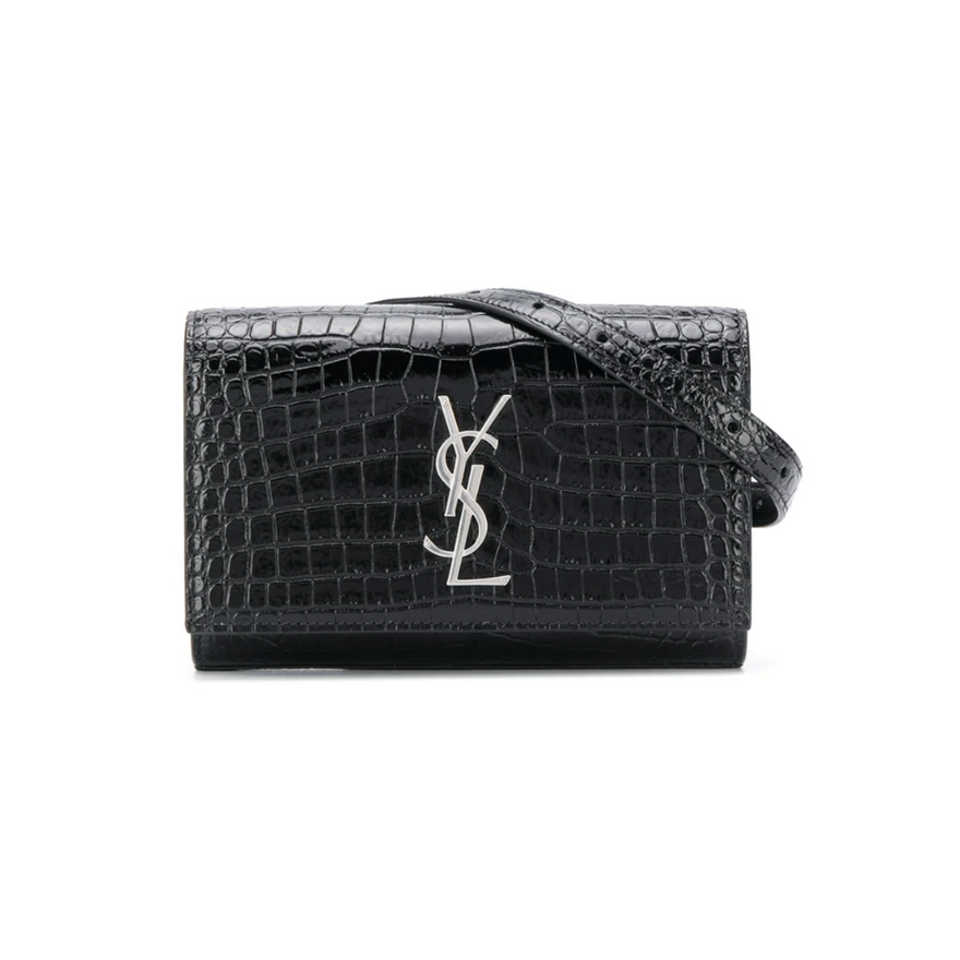 Saint Laurent Kate Crocodile Belt Bag photo 2