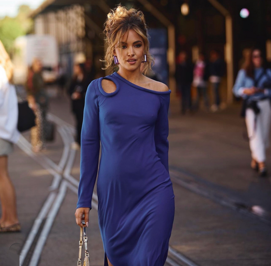 Bianca Spender Vivian Dress, Cobalt Blue photo 2