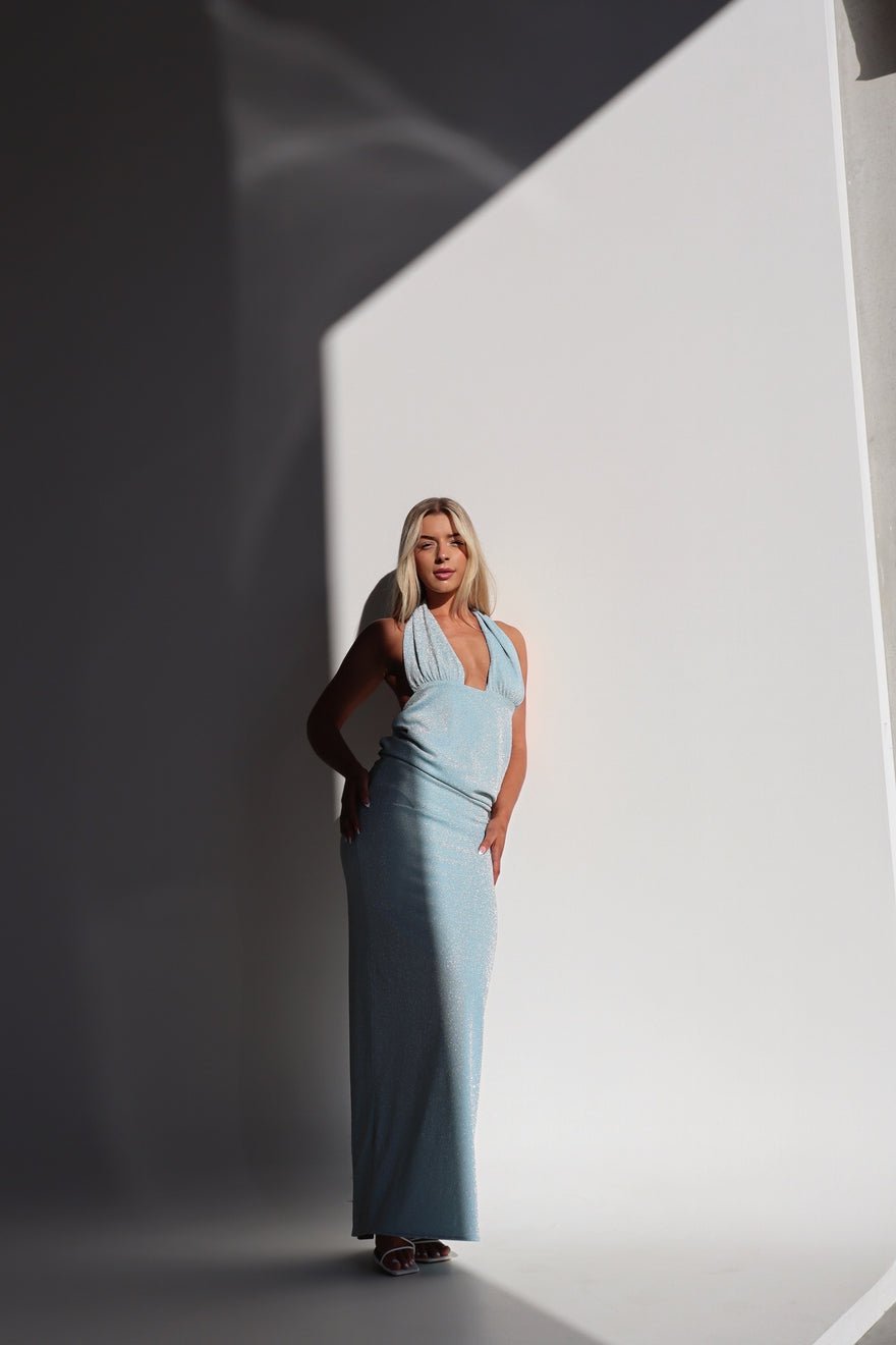Deconduarte Astor Gown Baby Blue Sparkle photo 3