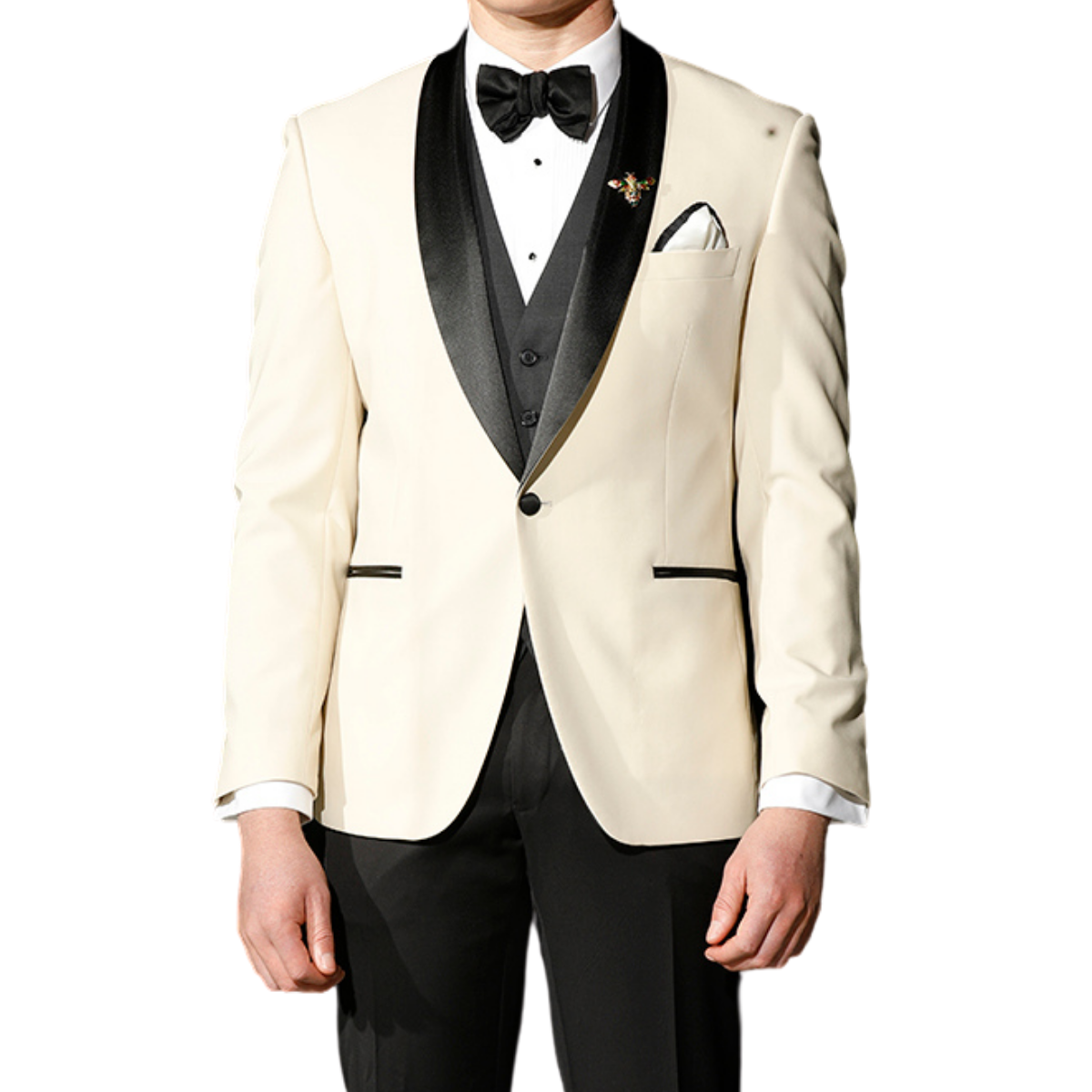 Daniel Hechter Cream Shawl Dinner Jacket photo 2