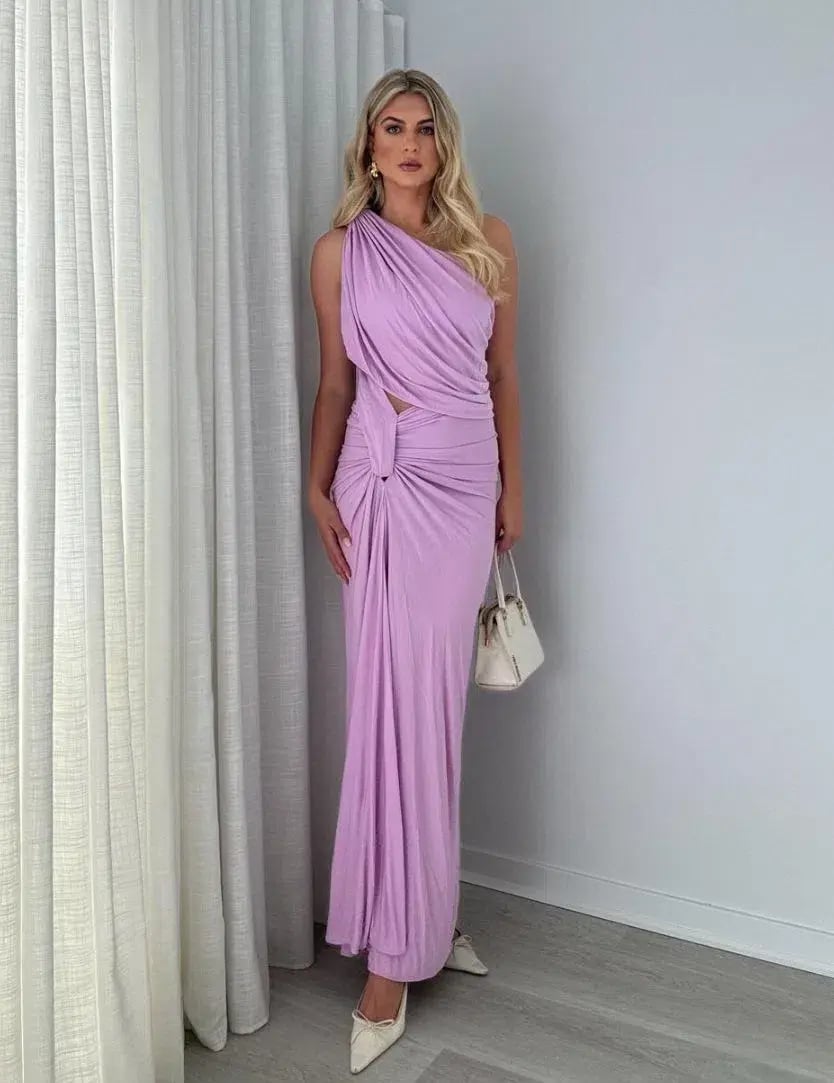 Christopher Esber Twisted Lever Maxi Dress Pink Size 8 photo 2