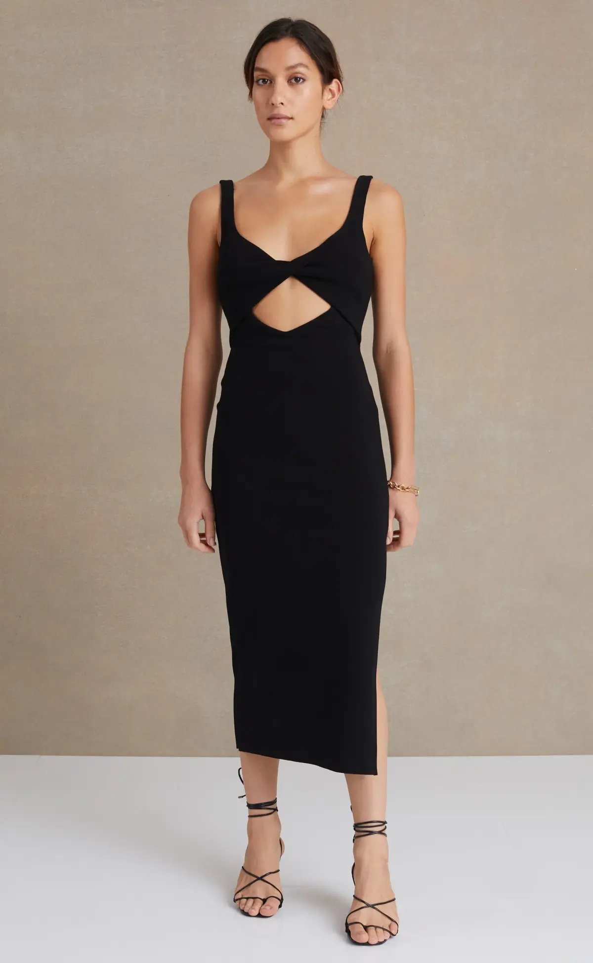 Bec & Bridge Joelle Midi Dress in Black Size 8 photo 4