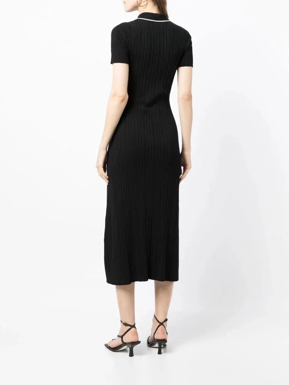 Anna Quan Laurel Penelope Midi Raven Black Dress Size 14 photo 3
