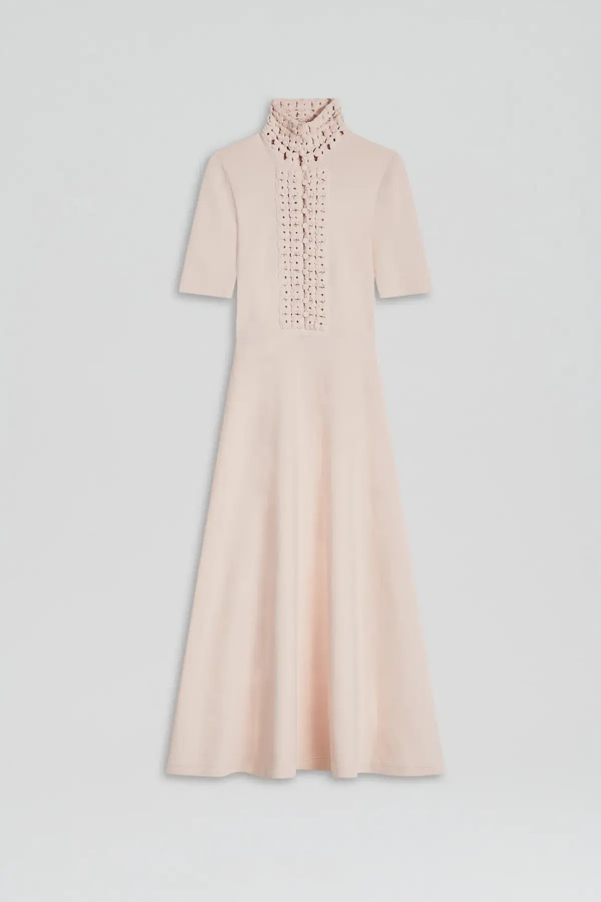 Scanlan Theodore Crepe Knit Daisy Soft Dress Blush Size L/AU 12 photo 5
