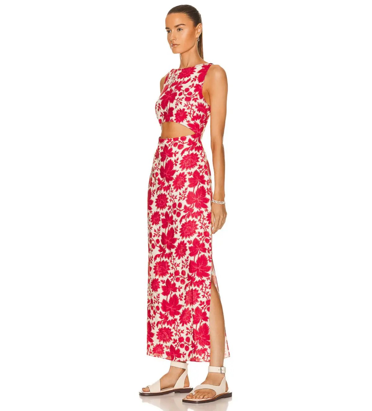 Sir the Label Cinta Cut Out Midi Dress Valentina Floral Size 0 AU 6 photo 2