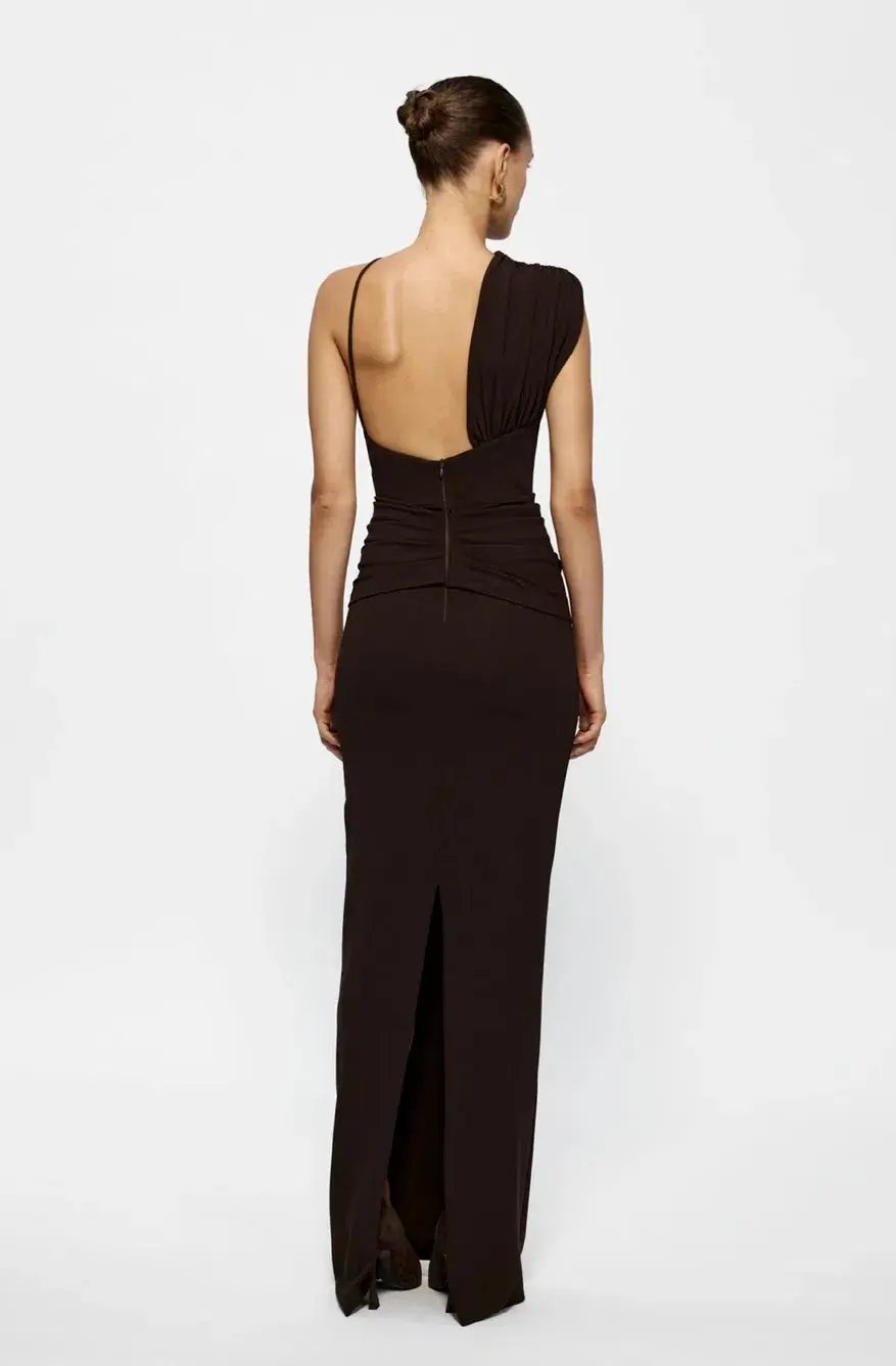 Effie Kats Greer Maxi Gown in Coffee Size 10 photo 3