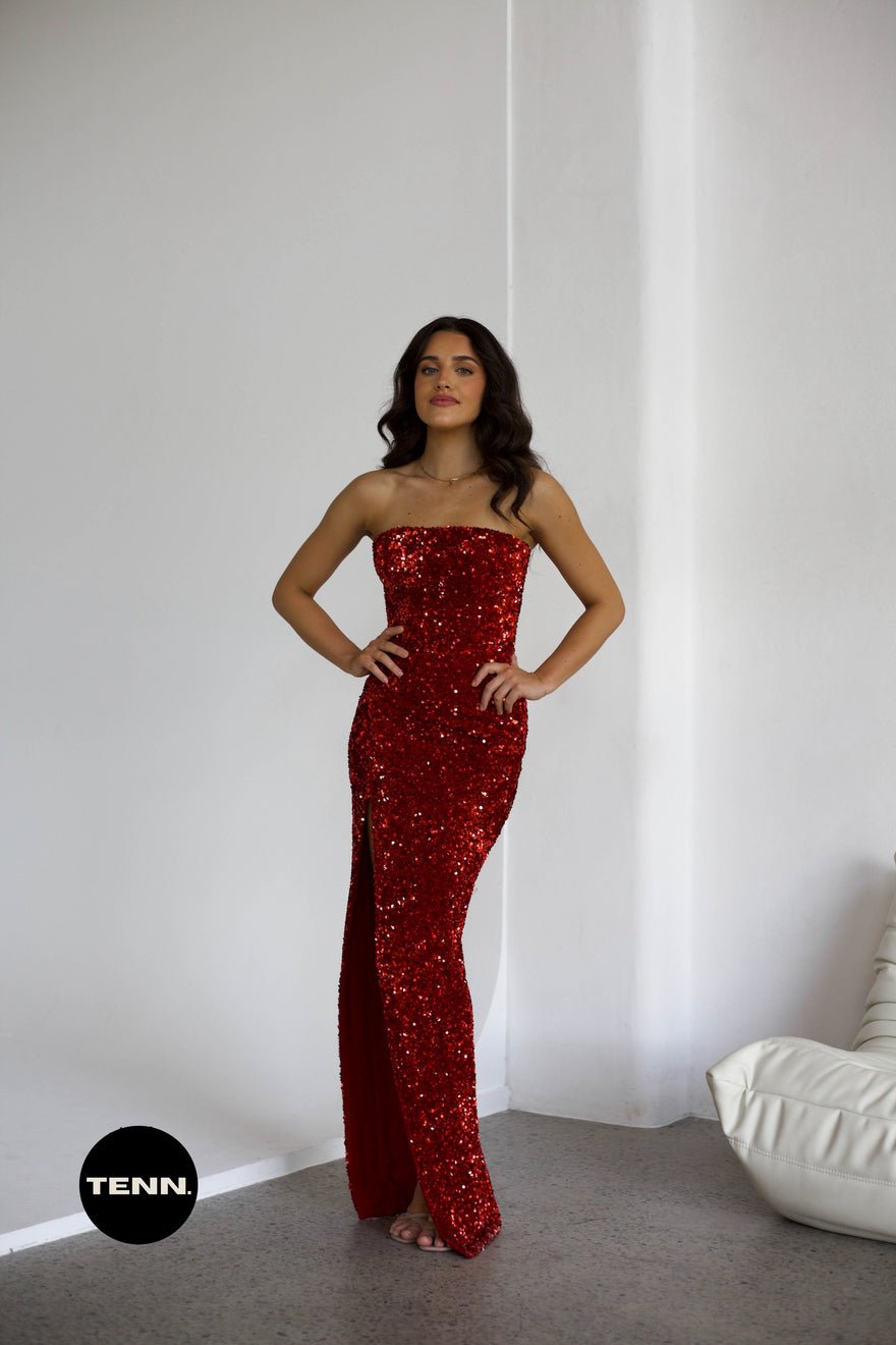 Lia Stublla Kendall Gown - Red photo 2