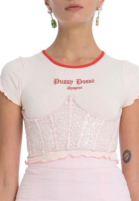 Dyspnea Ta Ta Bodice Pink Size M/Au 10 photo 4