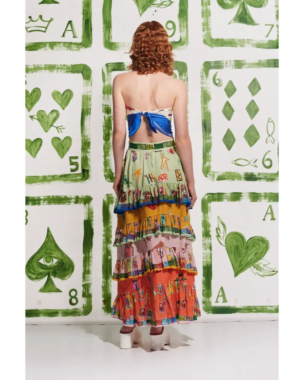 Alemais Players Tiered Skirt Multi Size AU 16 photo 4