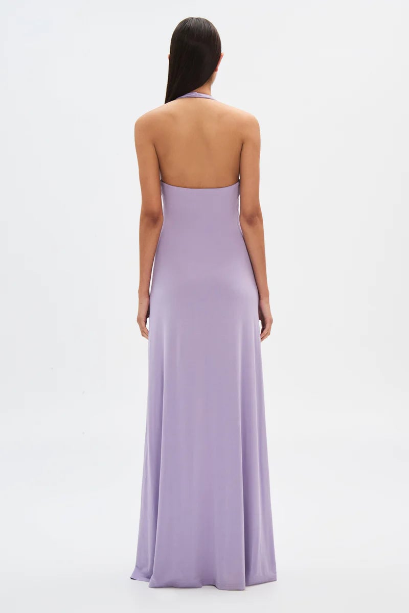 Misha Collection Jennifer Cupro Maxi in Lilac photo 3