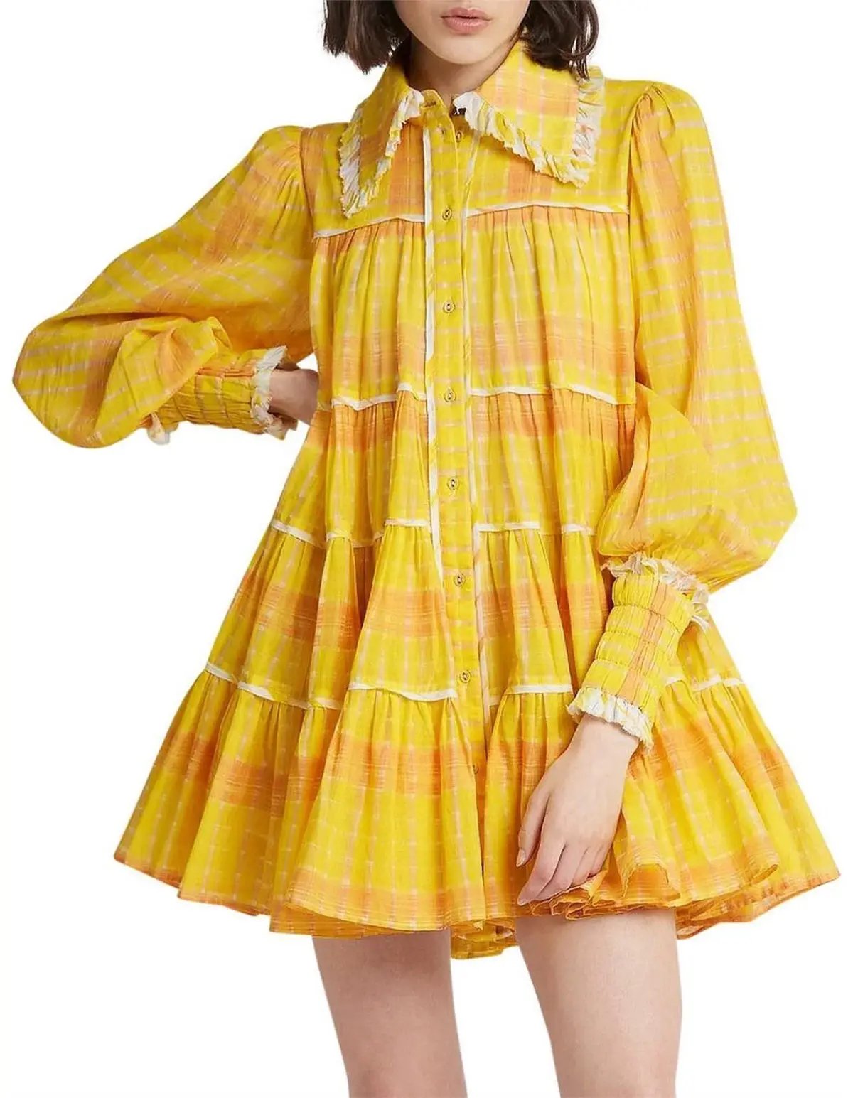 Aje Wilderness Smock Dress Print Size 6 photo 4