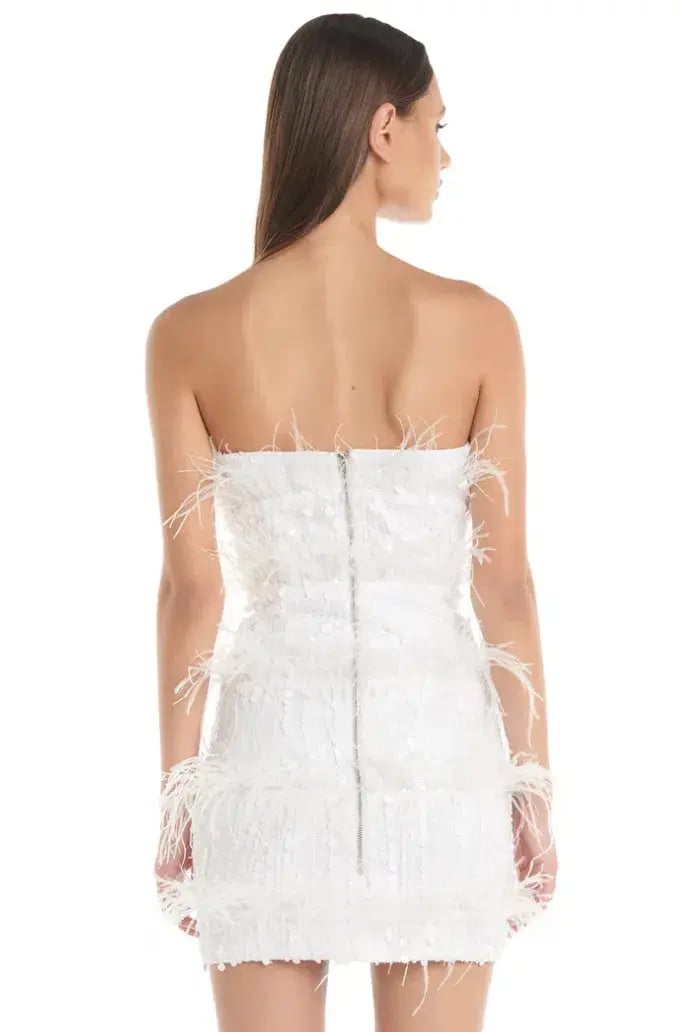Eliya The Label Tiffany Dress White Size L/Au 12 photo 5