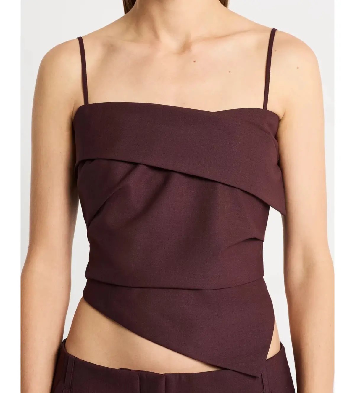 Sass & Bide Hindsight Bodice and Pants Set Merlot Size AU 8 photo 4