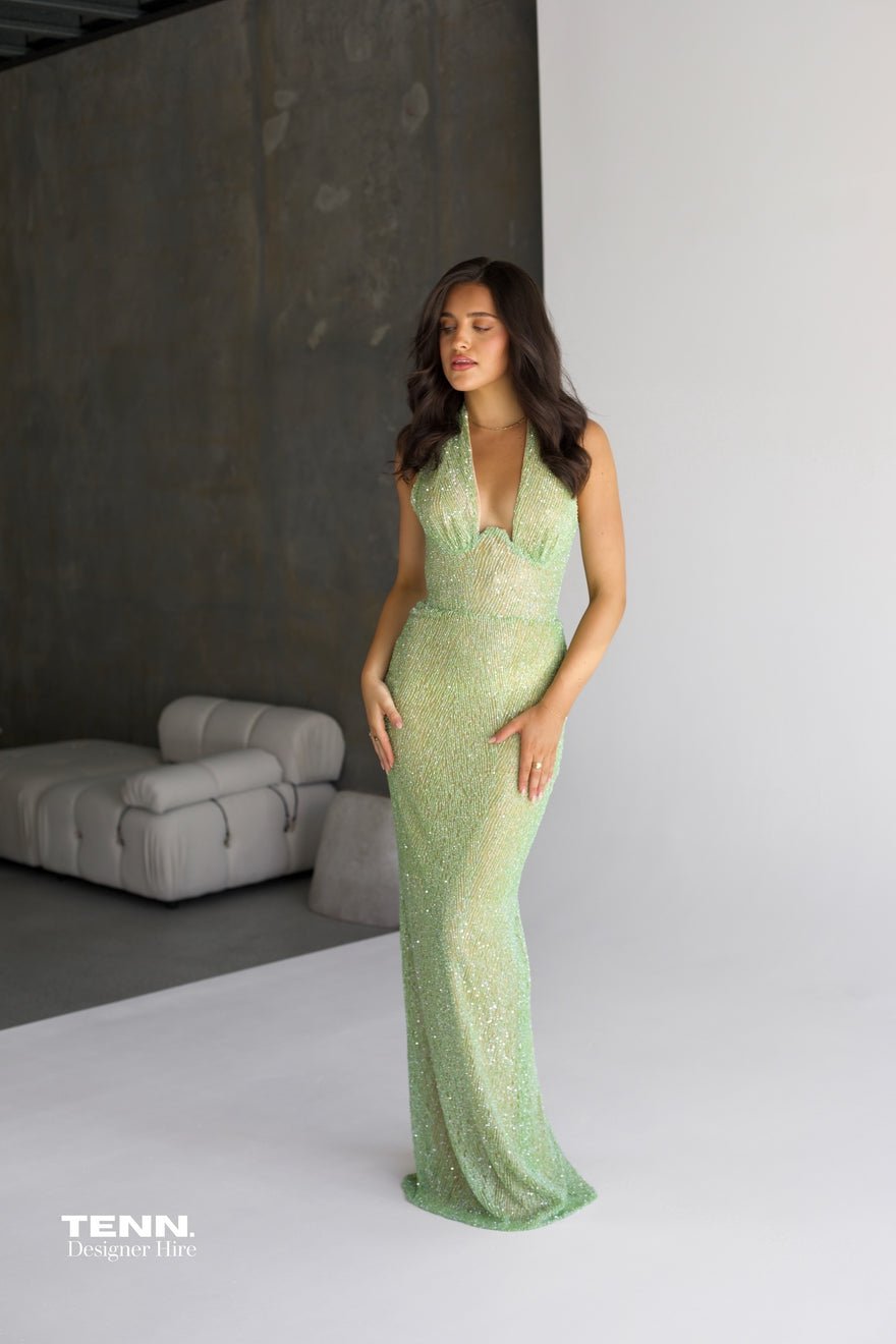 Couture Designer Enchanted Corset Gown - Emerald photo 4