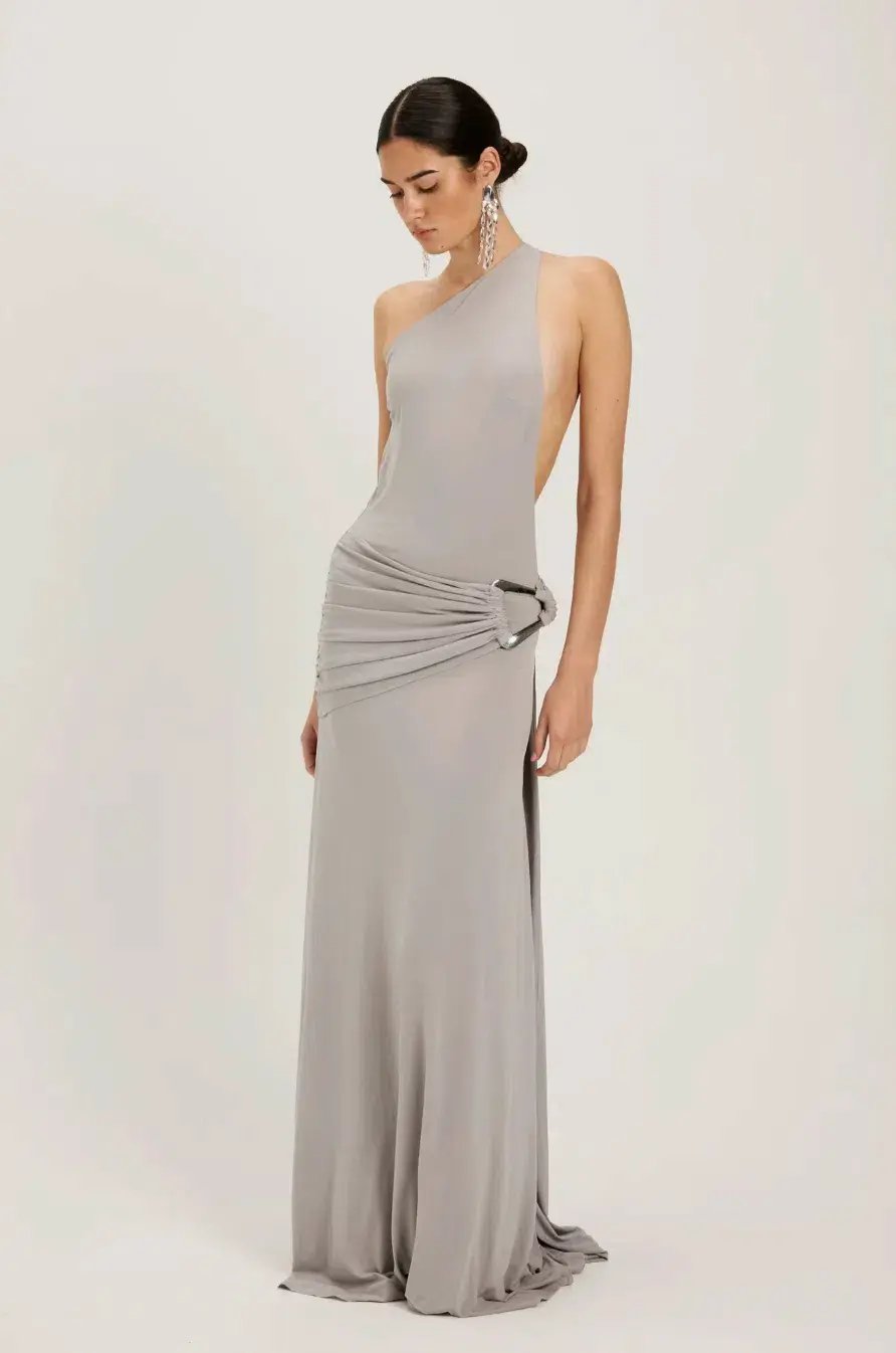 Ance Gria Gaia Gown Silver Grey - size XS photo 3