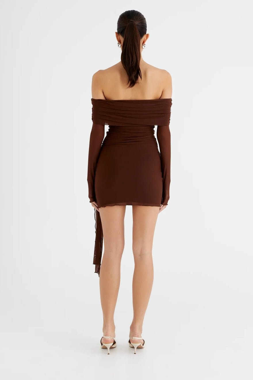 Benni Yasmin Mini Dress - Cacao photo 2