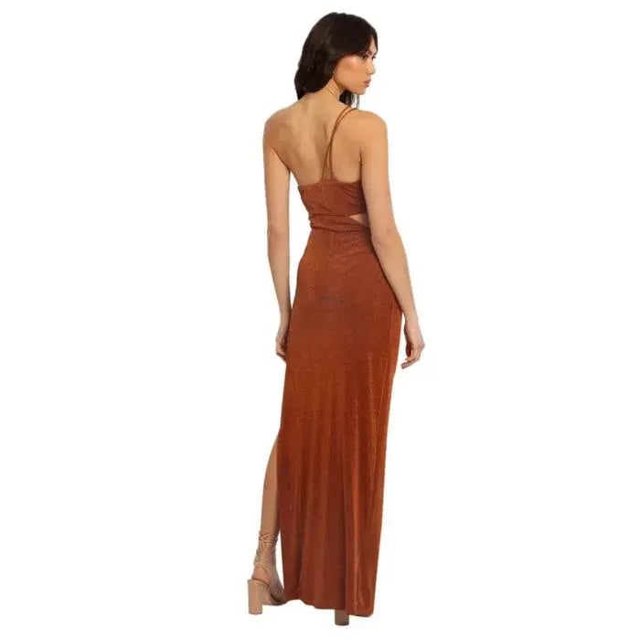 Misha Clive Gown Brown Size 10 photo 2