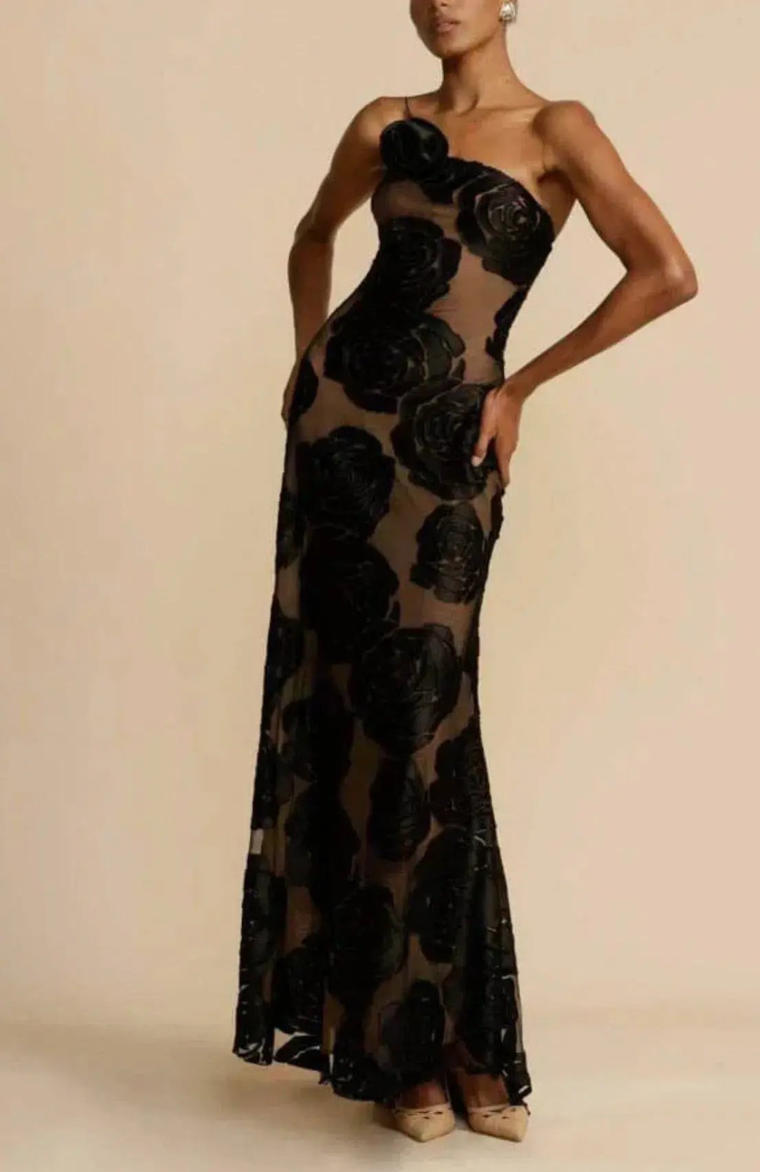 Arcina Ori Marcella Dress Maxi Black Size AU 8 photo 2