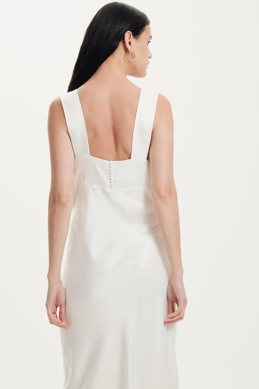 Third Form Magnetic Camisole Bias Slip Dress - Off White photo 3