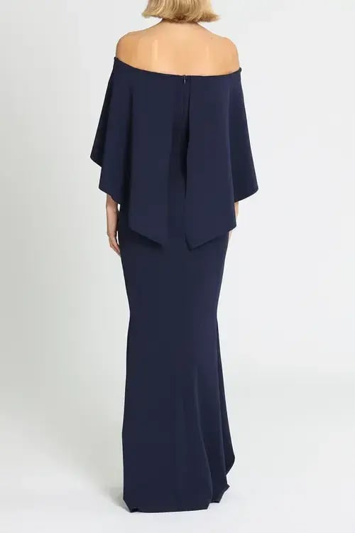Pasduchas Composure Gown Anchor Blue Navy Size 10 photo 3