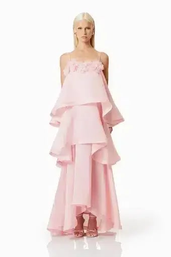 OMR x ELLIATT: Swallowtail Day To Night Maxi Dress In Pink Size XL photo 2