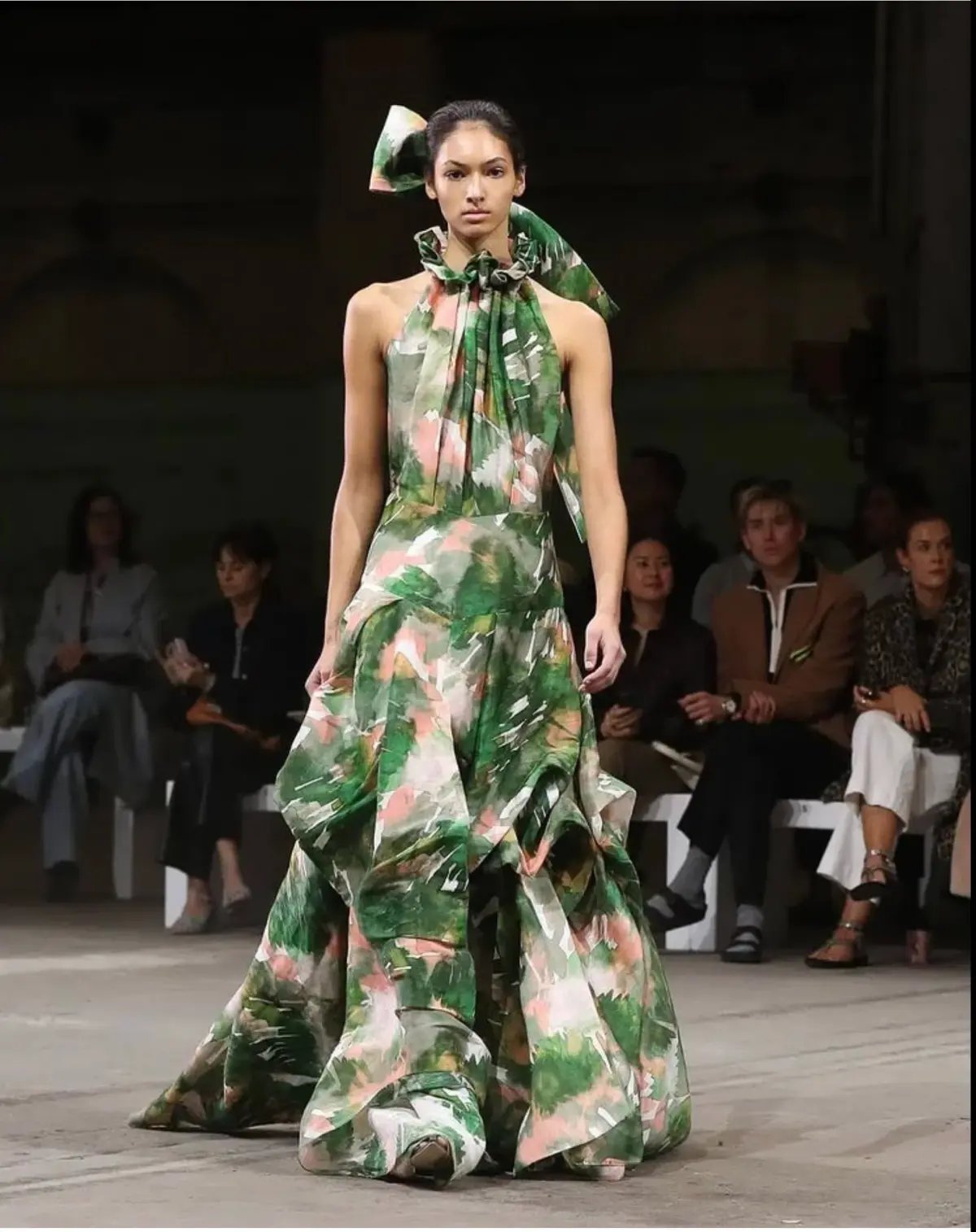 Ginger & Smart Aquarelle Gown Print Size 8 photo 2