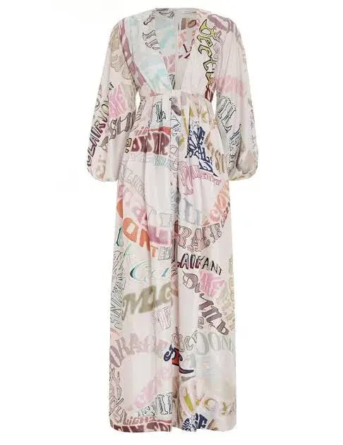 Zimmermann Ladybeetle Midi Dress Word PrintSize 0 / AU 8 photo 2