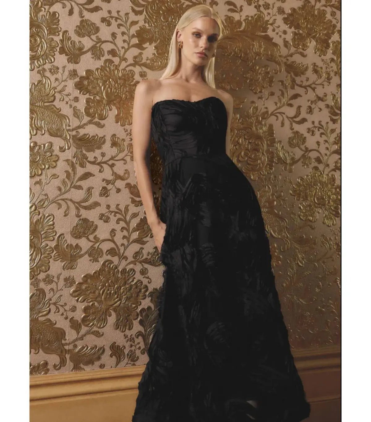 Elliatt Asher Sweetheat Midi Dress Black Size AU 12 photo 5
