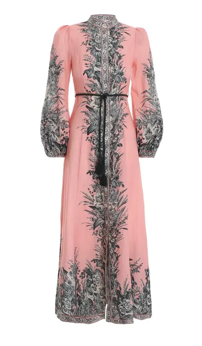 Zimmermann Moonshine Billow Long Dress Pink Size 1 photo 3